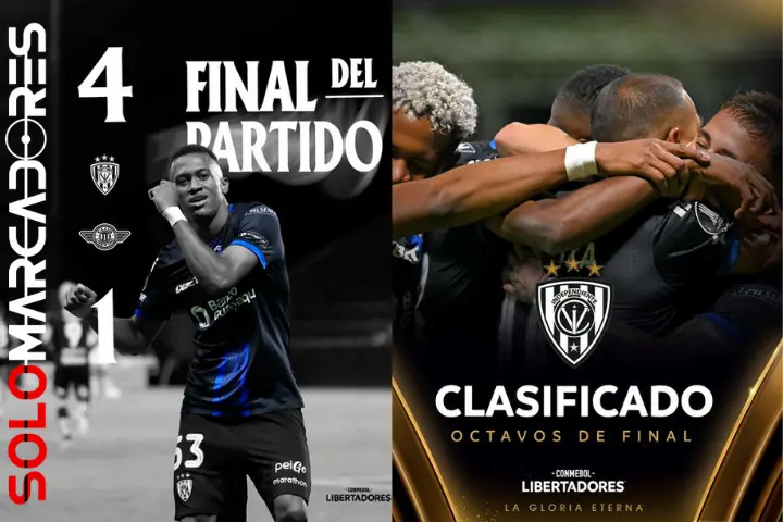 El plan perfecto de Independiente del Valle para conquistar América desde octavos 22 IDV venció 4-1 a Libertad en Sangolquí y aseguró su clasificación a los octavos de final de la Copa Libertadores.