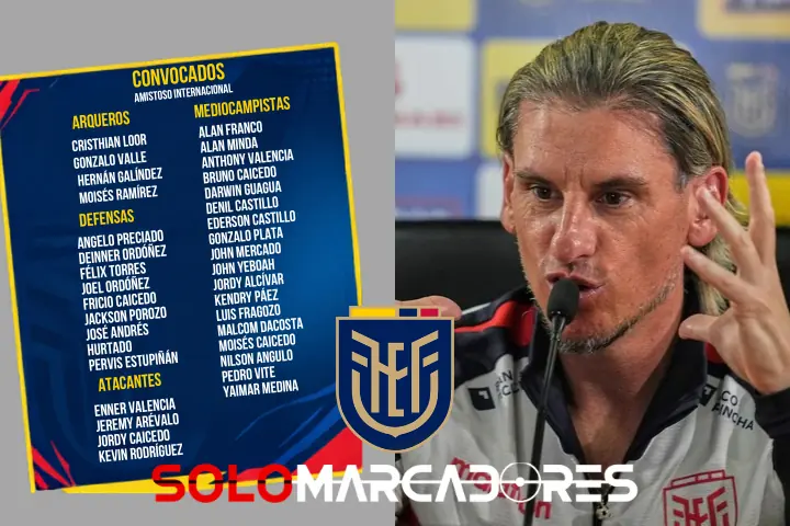 Beccacece agita la pizarra: la posible alineación de la Selección de Ecuador contra Arabia Saudita 23 Sebastián Beccacece presentó la convocatoria de Ecuador con 34 futbolistas para medir a Arabia Saudita. Revisa las sorpresas y las bajas oficiales.