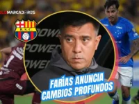 Goleada en Belo Horizonte: El crudo diagnóstico de César Farías tras la eliminación de Barcelona 5 César Farías analizó la eliminación de Barcelona en la Copa Libertadores tras el 4-0 ante Cruzeiro. El DT apuntó a la falta de gol y los errores en casa.