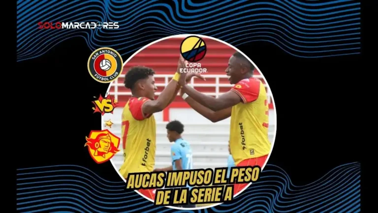 Aucas goleó 3-0 a San Antonio en Ibarra con anotaciones de Miranda, Porozo y Guzmán, clasificando con autoridad a los octavos de la Copa Ecuador.