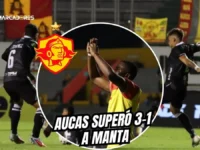 ¡Papá mete presión! Aucas castiga a Manta y enciende la persecución al liderato 5 Aucas derrotó 3-1 a Manta con doblete de Porozo en el Gonzalo Pozo. El Papá sumó 25 puntos y recortó distancia con el líder de la LigaPro.