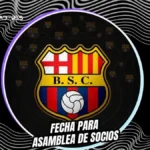 El futuro de Barcelona SC en juego: Antonio Álvarez convoca a una asamblea general clave 3 Barcelona SC oficializó la fecha de su Asamblea General Ordinaria de Socios para el 13 de junio de 2026, bajo la gestión de Antonio Álvarez.