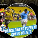 Barcelona SC no pudo vencer al Manta FC pese a tener un hombre más. Byron Castillo anotó para el Ídolo, pero el Atunero empató de penal. Crisis en el aniversario 101.