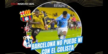 Barcelona SC no pudo vencer al Manta FC pese a tener un hombre más. Byron Castillo anotó para el Ídolo, pero el Atunero empató de penal. Crisis en el aniversario 101.