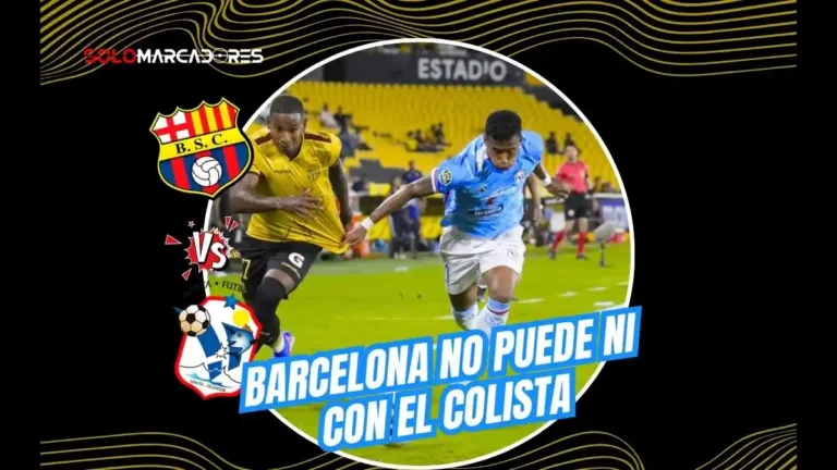 Barcelona SC no pudo vencer al Manta FC pese a tener un hombre más. Byron Castillo anotó para el Ídolo, pero el Atunero empató de penal. Crisis en el aniversario 101.