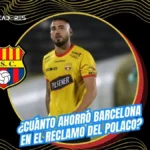 FIFA falló a favor de Barcelona SC en el caso Fydriszewski. El club pagará $456.703 en lugar de los $1.2 millones reclamados por el delantero.