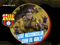 Byron Castillo volvió al gol con Barcelona tras 4 años y 6 meses. El capitán marcó de penal ante Manta por la LigaPro y terminó con su racha negativa.