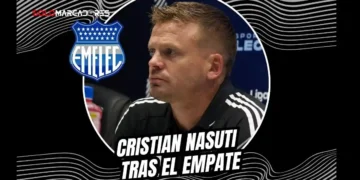 Cristian Nasuti debutó como DT interino de Emelec en el empate 0-0 ante Manta. Conozca las declaraciones del Tano y el calendario del club.