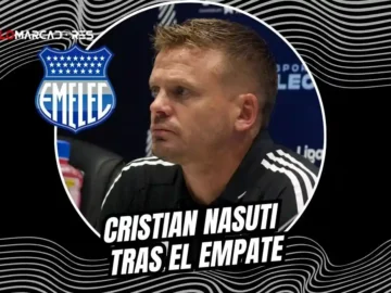 Cristian Nasuti debutó como DT interino de Emelec en el empate 0-0 ante Manta. Conozca las declaraciones del Tano y el calendario del club.