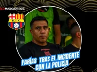 César Farías reveló un insólito reclamo de un policía tras el 1-1 de Barcelona ante Manta. El DT analiza la crisis antes de enfrentar a Boca Juniors.