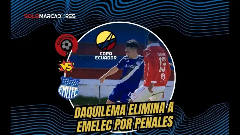 Sorpresa total en Riobamba. El modesto Daquilema de Segunda Categoría eliminó a Emelec por penales (10-9) y avanzó a octavos de la Copa Ecuador.
