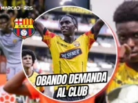 ¡Bombazo en el Ídolo! Allen Obando demandaría a Barcelona SC ante la FEF 5 Allen Obando presentará una demanda a Barcelona SC ante la FEF por valores adeudados de su transferencia. Conoce los detalles del reclamo económico.