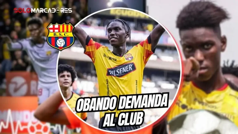Allen Obando presentará una demanda a Barcelona SC ante la FEF por valores adeudados de su transferencia. Conoce los detalles del reclamo económico.