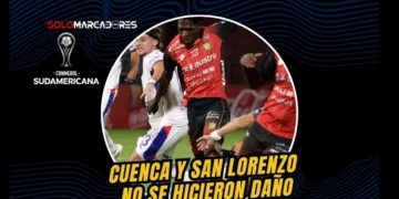 Deportivo Cuenca resiste ante San Lorenzo y sueña en la Copa Sudamericana 7 Deportivo Cuenca igualó 0-0 con San Lorenzo. Con Facundo Ferrero como figura, los Morlacos dependen de sí mismos para avanzar en la Copa Sudamericana.