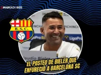 La picante reacción de Claudio Bieler que enciende el folclore tras la caída de Barcelona SC 12 Claudio Bieler encendió las redes sociales con una burla directa tras la eliminación de Barcelona de la Copa Libertadores. Mira lo que publicó el Taca.