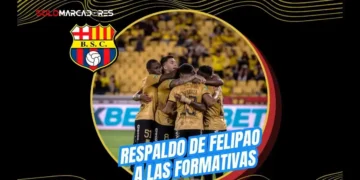 Felipe Caicedo aplaudió el nivel de Barcelona Sporting Club tras golear a Aucas y destacó el presente de los juveniles Jefferson Wila y Pablo Calle.