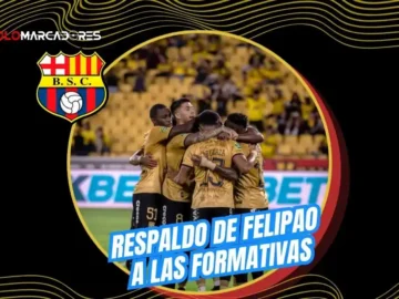 Felipe Caicedo aplaudió el nivel de Barcelona Sporting Club tras golear a Aucas y destacó el presente de los juveniles Jefferson Wila y Pablo Calle.