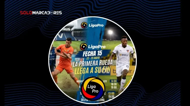 Consulta los días, horarios y estadios confirmados para la fecha 15 de la LigaPro. Cronograma completo del cierre de la primera rueda en Ecuador.