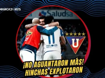 Liga de Quito consiguió un agónico triunfo 2-1 ante Técnico Universitario con un autogol al minuto 93, cambiando los insultos de la hinchada por festejo.