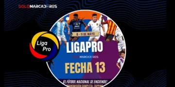 Consulta el calendario completo de la Fecha 13 de la LigaPro. Horarios, estadios y el duelo clave entre Independiente del Valle y Barcelona SC.