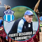 El dardo de Guillermo Sanguinetti que sacude a Macará antes de la batalla en Colombia 3 Guillermo Sanguinetti explotó por el calendario de Macará antes de viajar a Colombia por la Sudamericana.