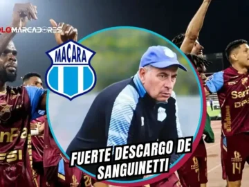 Guillermo Sanguinetti explotó por el calendario de Macará antes de viajar a Colombia por la Sudamericana.