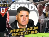 El fútbol quedó en segundo plano: la condenable noche que empañó la clasificación de Liga de Quito en la Libertadores 5 Repudiable agresión verbal y racismo de hinchas de Liga de Quito contra Marcelo Straccia, DT de Always Ready, en la Copa Libertadores.