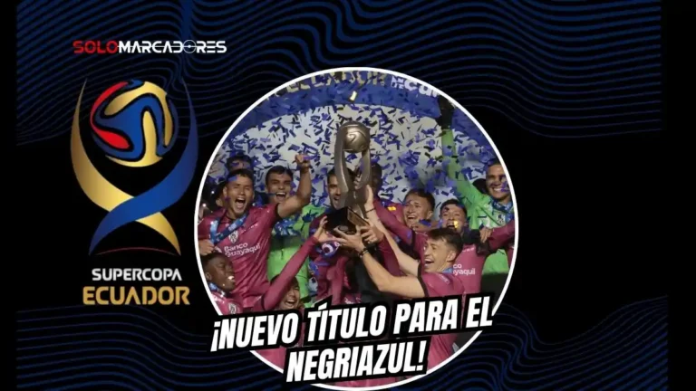IDV venció 3-0 a Universidad Católica con goles de Sornoza, Carabajal y Briones para coronarse campeón de la Supercopa Ecuador.
