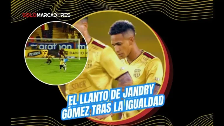 Jandry Gómez abandonó el Monumental llorando tras cometer el penal que le costó el triunfo a Barcelona ante Manta. Detalles de una salida dolorosa.