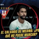 Jeison Medina erró un penal clave en el empate de Liga de Quito ante Guayaquil City. La hinchada reaccionó con cánticos tras su prolongada sequía de goles.