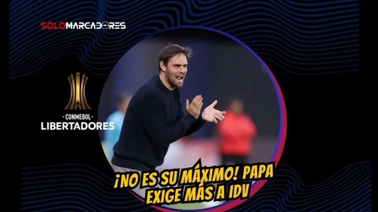 Joaquín Papa analiza la clasificación de Independiente del Valle a octavos de Copa Libertadores. Pese al liderato y el 4-1, el DT exige más nivel.