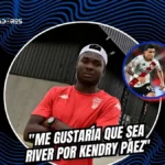 Jordy Caicedo: "Me gustaría que sea River por Kendry Páez" 3 Jordy Caicedo analizó las semifinales en Argentina y confesó que quiere ver campeón a River Plate por su amistad con Kendry Páez.