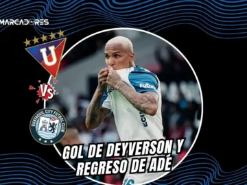 Con gol de Deyverson, Liga de Quito derrotó 1-0 a Guayaquil City en un Rodrigo Paz tenso.