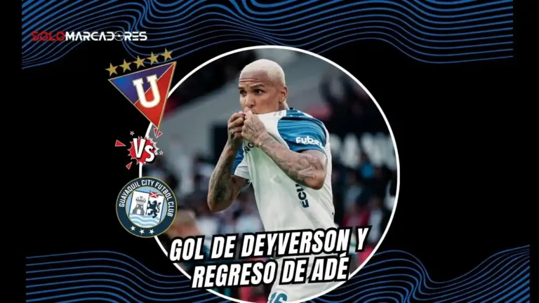 Con gol de Deyverson, Liga de Quito derrotó 1-0 a Guayaquil City en un Rodrigo Paz tenso.