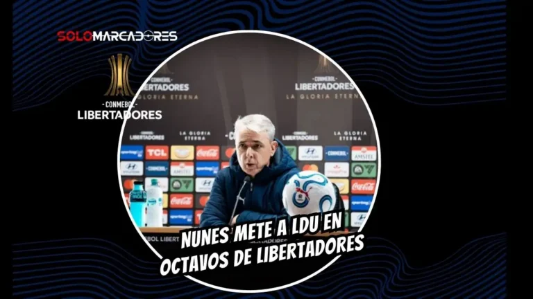 Tiago Nunes analiza la clasificación de Liga de Quito a los octavos de final de la Copa Libertadores tras vencer a Lanús y destaca el rol de Tobar.