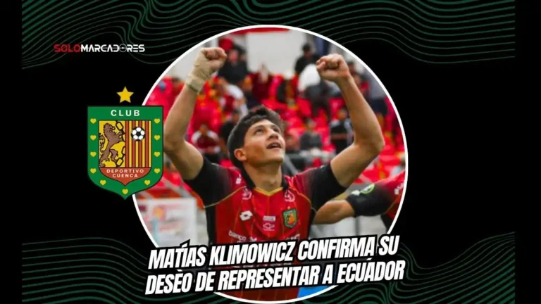Matías Klimowicz, figura de Deportivo Cuenca, revela su sueño de jugar en la Selección de Ecuador. Conoce sus goles y por qué no necesita nacionalizarse.