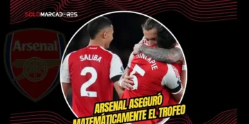 El Arsenal rompió la sequía de 22 años y es campeón de la Premier League. Mira el video del festejo de Piero Hincapié tras el tropiezo del Manchester City.