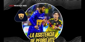 Pedro Vite dio una asistencia en el empate 3-3 de Pumas ante América. Los felinos avanzan a semis para enfrentar al Pachuca de Enner Valencia.