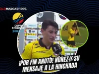 Sergio Núñez rompe el silencio tras su primer gol con Barcelona SC: "Pedí disculpas porque…" 5 Sergio Núñez anotó su primer gol con Barcelona SC ante Insutec y explicó su gesto a la hinchada. "Pedí disculpas porque no podía hacer goles", confesó.