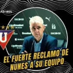 Tiago Nunes confesó que "no le gustó nada" el rendimiento de Liga de Quito tras vencer a Guayaquil City.