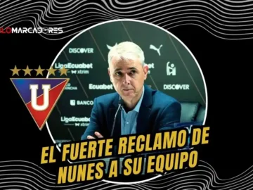 Tiago Nunes confesó que "no le gustó nada" el rendimiento de Liga de Quito tras vencer a Guayaquil City.
