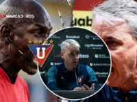El fuerte descargo de Tiago Nunes tras el empate de Liga de Quito: "Aragón casualmente siempre nos…" 6 Tiago Nunes mostró su indignación con el árbitro Augusto Aragón tras el 1-1 de Liga de Quito ante Deportivo Cuenca. Analizó el desgaste del Albo.