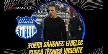 Vicente Sánchez deja Emelec tras malos resultados. Gustavo Quinteros y Alfredo Arias son los principales candidatos para asumir el banquillo eléctrico.