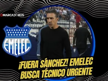 Vicente Sánchez deja Emelec tras malos resultados. Gustavo Quinteros y Alfredo Arias son los principales candidatos para asumir el banquillo eléctrico.