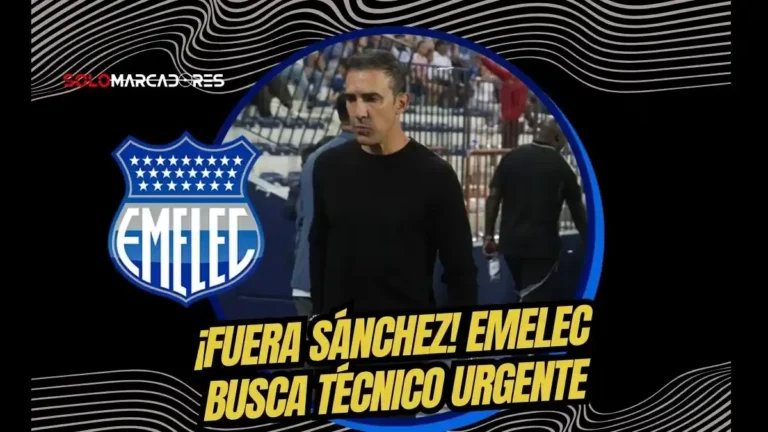 Vicente Sánchez deja Emelec tras malos resultados. Gustavo Quinteros y Alfredo Arias son los principales candidatos para asumir el banquillo eléctrico.