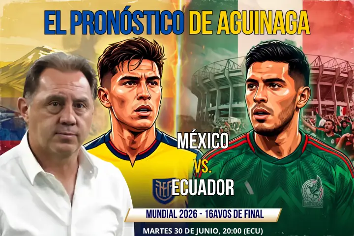 Álex Aguinaga se la juega con un pronóstico cerrado para el México vs Ecuador del Mundial 22 Álex Aguinaga analiza el crucial México vs Ecuador por los 16avos de final del Mundial. Descubre su pronóstico y las claves tácticas para el partido.