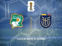 Cuándo juega Costa de Marfil vs. Ecuador en el Mundial 2026: fecha, hora y canales de TV 8 Conoce cuándo juega Costa de Marfil vs Ecuador en el Mundial 2026. Fecha, hora, estadio y canales de televisión para ver a La Tri.