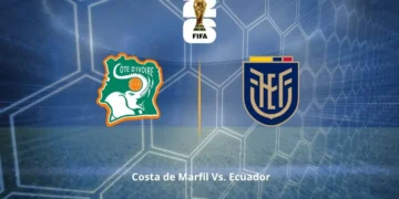 Cuándo juega Costa de Marfil vs. Ecuador en el Mundial 2026: fecha, hora y canales de TV 6 Conoce cuándo juega Costa de Marfil vs Ecuador en el Mundial 2026. Fecha, hora, estadio y canales de televisión para ver a La Tri.