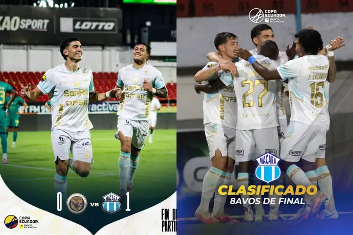 Franco Posse firma la clasificación: Macará venció al Cuenca Jrs y avanzó de ronda en la Copa Ecuador 23 Macará derrotó 1-0 a Cuenca Juniors con gol de Franco Posse en el Alejandro Serrano Aguilar y clasificó a los octavos de final de la Copa Ecuador.