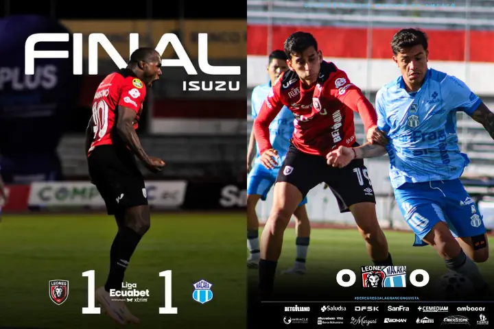 Leones FC y Macará firman un empate que castiga a los dos 22 Leones FC y Macará igualaron 1-1 en Ibarra por la fecha 16 de la LigaPro. Goles de Luca Ferro y Juan Luis Anangonó en un punto que sirve de poco.